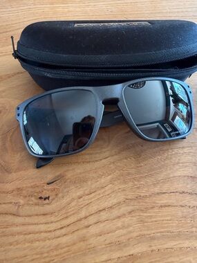 Oakley Sunglasses Matte Black Frame with Dark Lenses